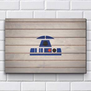 Placa Decorativa - Modelo P82 - Star Wars 20X30Cm Em Mdf