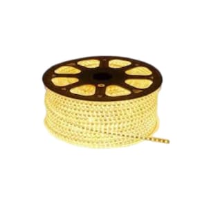 10 Metros Fita Mangueira Led Chata 3000K Quente + Conector