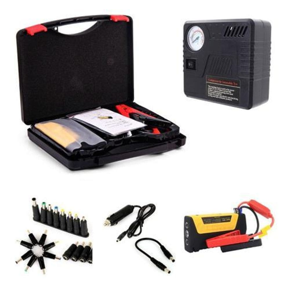 Auxiliar De Partida Emergência Powerbank Lanterna Compressor