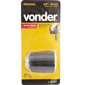 Mandril De Aperto Rápido 3/8 - 10Mm 24 Fios Unf - Vonder
