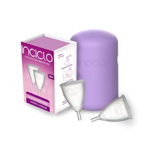Kit 2 Coletores Menstruais Inciclo Teen + Cápsula Ester