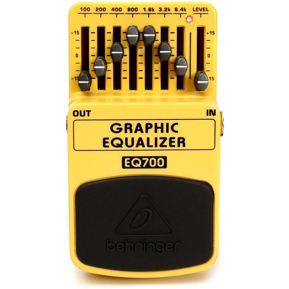 Pedal Behringer EQ 7 Bandas - Ajustável 100Hz a 6,4kHz