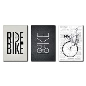 Kit 3 Placas Decorativas Quadros Bike Decoração Vintage Mdf