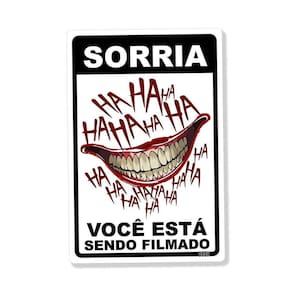 Placa Decorativa Sorria Hahaha Decoração Geek