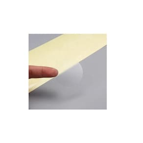 1.000 Etiquetas Redonda Bolinha Transparente Lacre Adesivo
