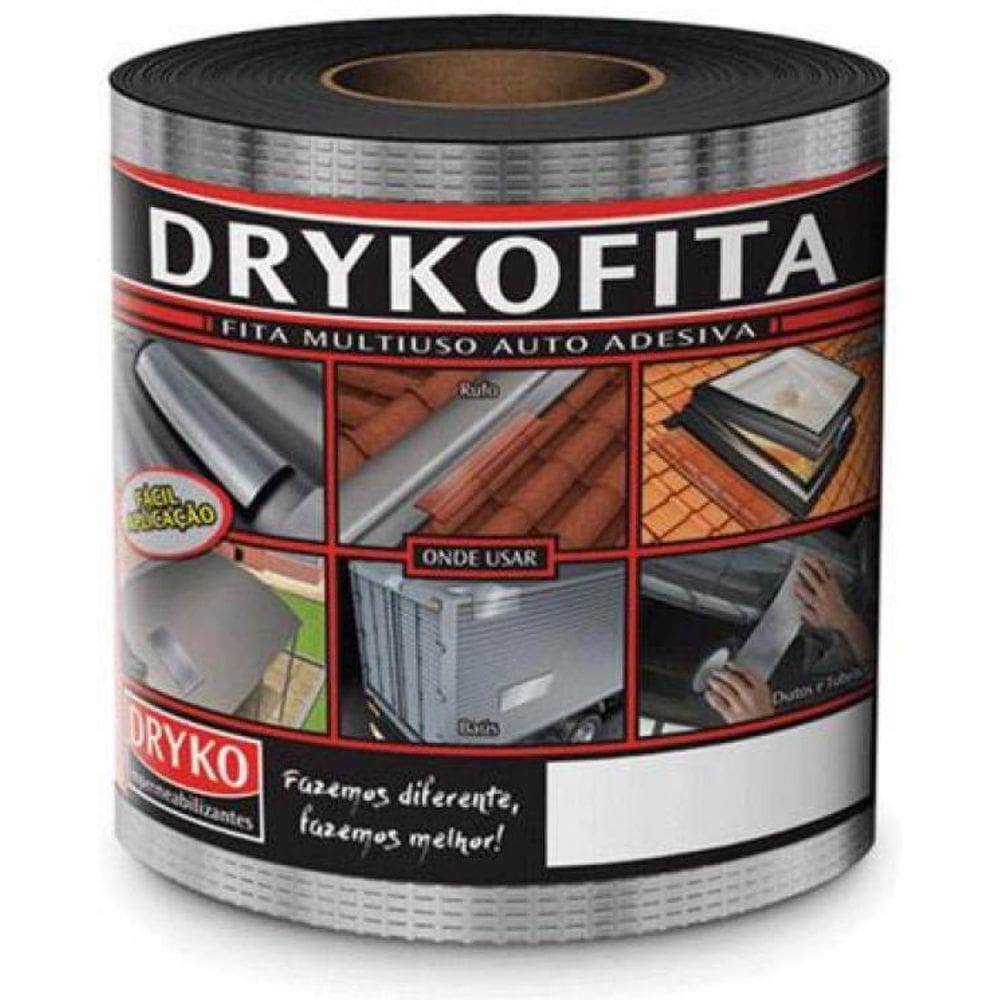 Fita Manta Asfaltica Multiuso 10Cm X 10M Dryko