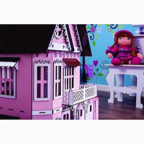 Casa Bonecas Escala Polly Mod Anne Princesa Garagem - Darama