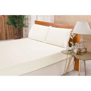 Jogo De Cama Lençol Elegance Casal King 3 Peças Palha