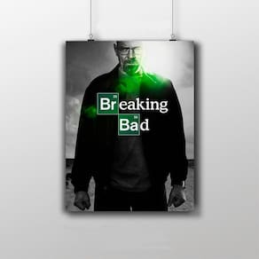 Placa Decorativa Breaking Bad Poster Série - Walter White