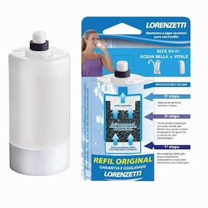 Kit 5 Refil Vela Lorenzetti Rv-01 P/Purificador Acqua Bella