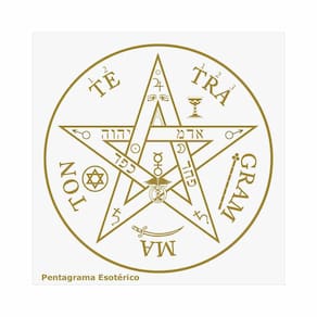 Placa Radiônica Pentagrama Esotérico - Proteção Energética