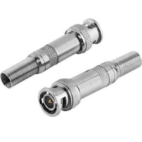 Conector Bnc Macho Com Mola Conex 1000 10 Peças