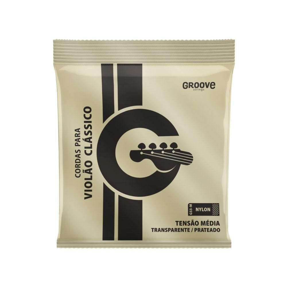 Encordoamento Groove Gs5 M Violão Nylon Média Cristal/Prata