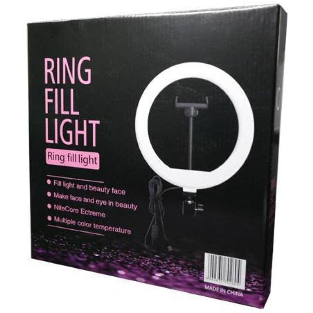 Super Ring Light Led 10 Polegadas 26Cm Com Tripé 2M