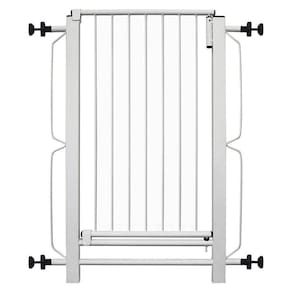 Portão Grade de Proteção para Criança e Pet 70x80 Aço Branco