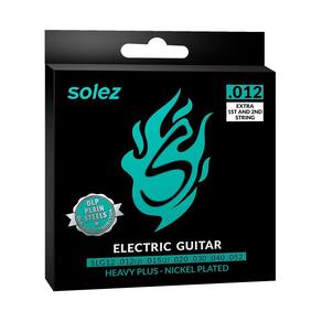 Encordoamento Guitarra Solez 012 SLG12 Resistente a Oxidação