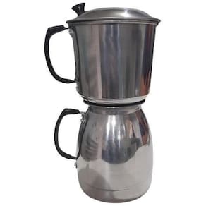 Cafeteira Econômica A Vapor De Alumínio Com Baquelite Polida