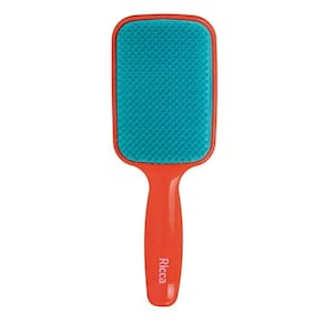 Escova Ricca Raquete Flex Hair Desembaraçante Laranja