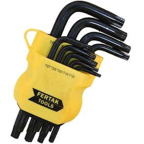 Jogo Chave Torque Fertak Cromo Vanadio Curta