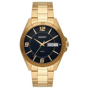 Relógio Masculino Orient Dourado Preto Mgss2010-P2Kx