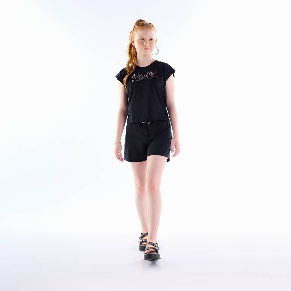 Conjunto Juvenil Menina  - Preto - 50825-51