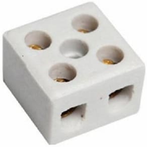 KIT 12 Conector Porcelana Bipolar tipo Sindal 16mm 600V
