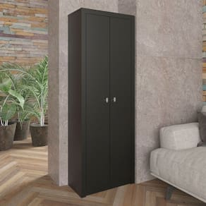 Armário para Escritório 2 Portas Preto Me4105 - Tecno Mobili