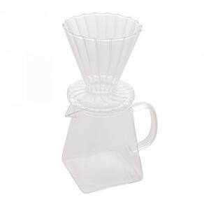 Cafeteira e Suporte para Filtro de Vidro Borossilicato Resistente a Calor 500ml 28843 - Wolff