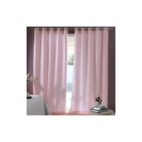 Cortina Bella Janela 300x170 cm Duplex Poá Rosa