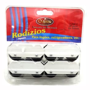 Rodízio para Fogões e Geladeiras Reforçado - Kit com 4 Peças