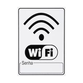 Placa De Sinalização Wifi 15X20 - S-235/1 F9E