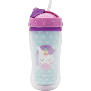 Copo Parede Dupla Animal Fun 320Ml  12M+  - Unicórnio - Buba