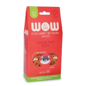 Petisco Natural Wow Pet Food De Frango Para Gatos 50G