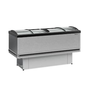 Ilha Vidro Curvo Gesv190cti Gelopar Ilha Para Congelados 1,89m Vidro Curvo Tipo Inox 220v