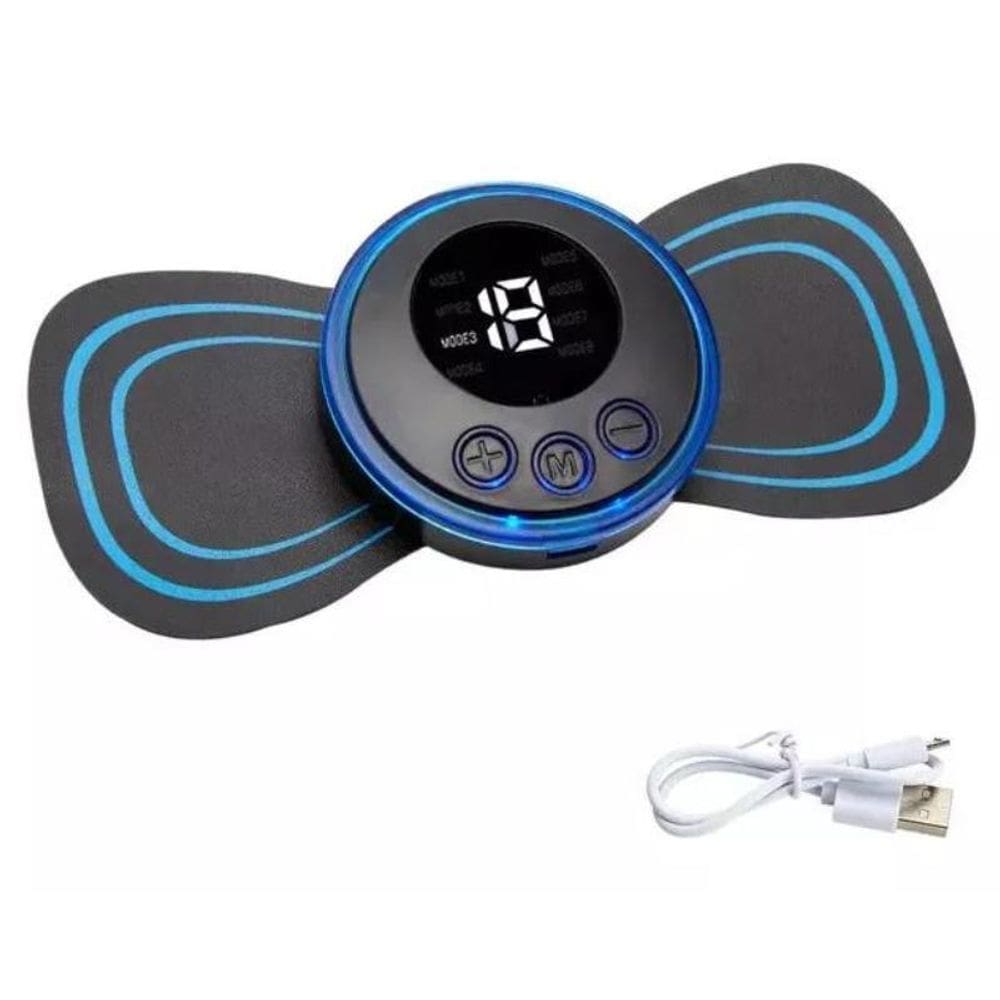 Mini Massageador Elétrico Portátil Cervical Ems