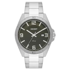 Relógio Masculino Orient Prata Verde Mbss1377-E2Sx