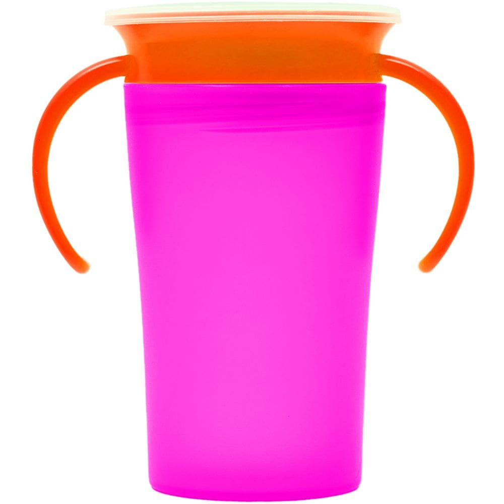 Copo de Treinamento 360 com alça rosa Buba