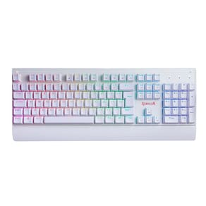 Teclado Mecânico Gamer Redragon Kala Branco Rgb Switch Blue