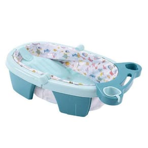 Banheira Inflável Dobrável Azul Color Baby 21x44x78cm