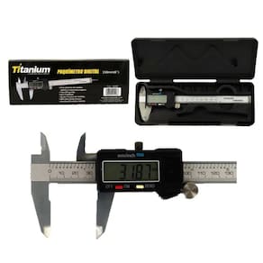 Paquímetro Digital titanium bateria 150mm 6”