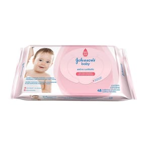 Toalhinhas Umedecidas Johnson`s Baby Extra Cuidado 48 un.