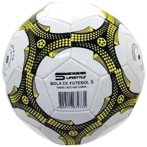 Bola Futebol Tamanho 5 Oficial Plástico Costurada 21Cm