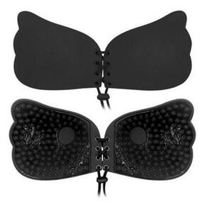 Sutiã Invisível Adesivo Levanta Seios Push Up Preto - G