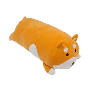 Almofada Cilíndrica Cachorro Shiba Pelúcia 64Cm