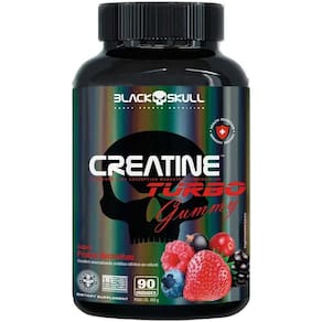 Creatina Gummy Turbo 90 Unidades Frutas Vermelhas Blackskull