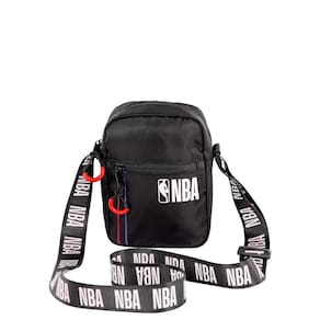 Bolsa Cross Pequena Nba Pro - Preto em Nylon 19x14x9 cm 2L