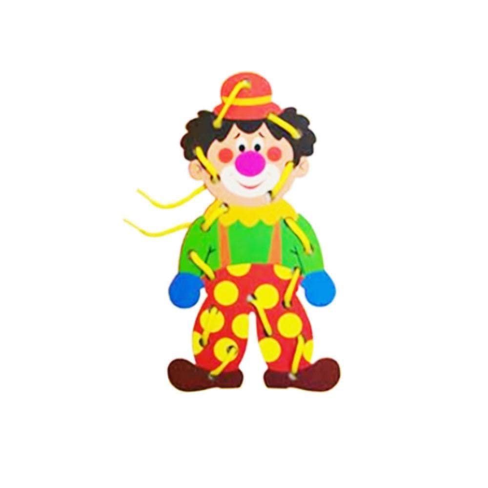 Alinhavo Infantil Palhaço Brinquedo Educativo E Pedagógico