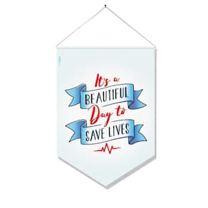 Bandeirola Flâmula Grey`S Anatomy Branco