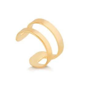 Piercing Vazado Folheado Em Ouro 18K