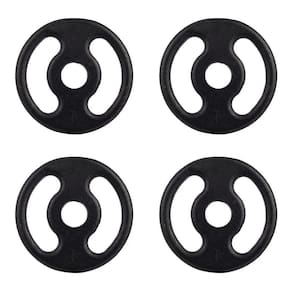 Kit Anilhas 4 X 1Kg Para Barra Halter Musculação Preto